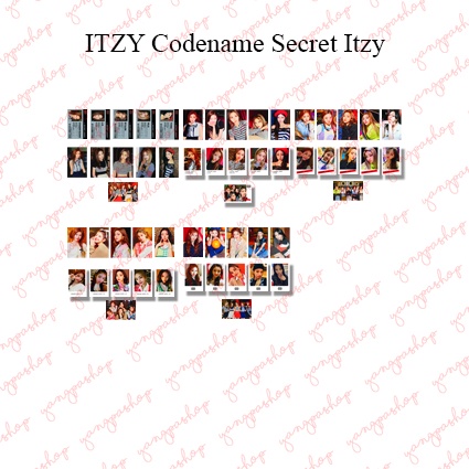[READY / SET] ITZY CSI : CODE NAME SECRET ISJI PHOTOCARD FAN MADE UNOFFICIAL YANGPASHOP RYUJIN YEJI 