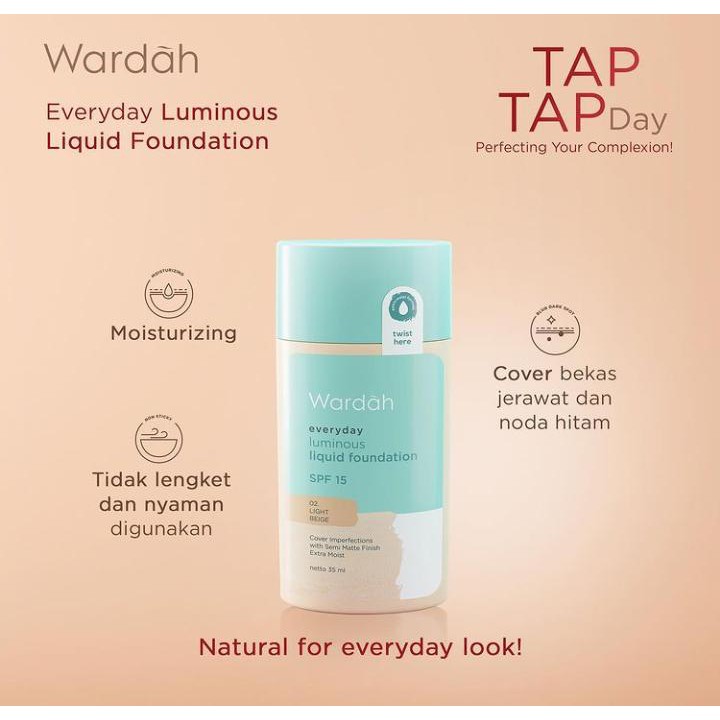 ✿ELYSABETHME✿ 🅆 🄰 🅁 🄳 🄰 🄷 Wardah luminous foundation alas bedak full coverage menutup noda dan jerawat kosmetik halal