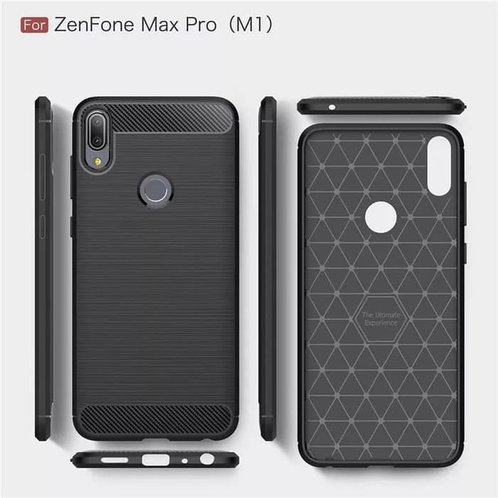 Silicon Case ASUS ZENFONE MAX PRO M1 Softcase iPAKY Carbon Casing Cover