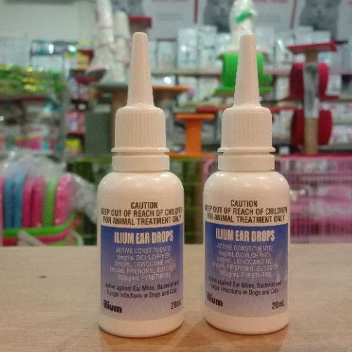 Ilium Ear Drops 20ml Obat Tetes Telinga Kucing Anjing Kelinci Obat Earmite Obat Radang Telinga