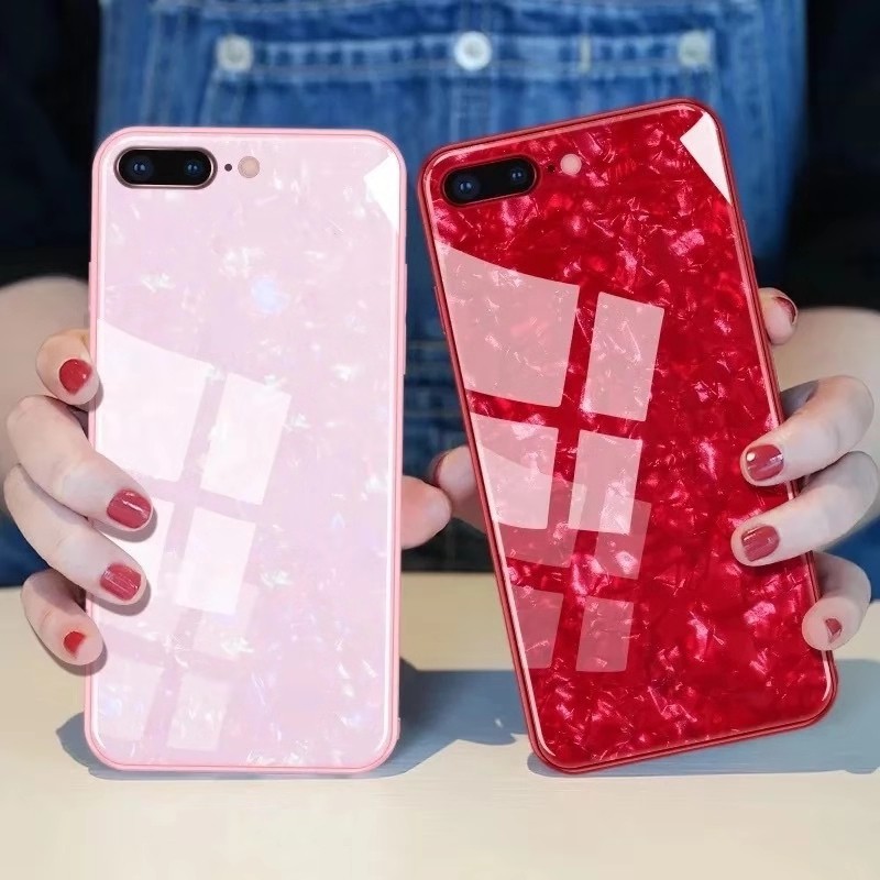 Iphone 7 plus Shiny Shell Diamond Glass Hard Case (iphone 7+)