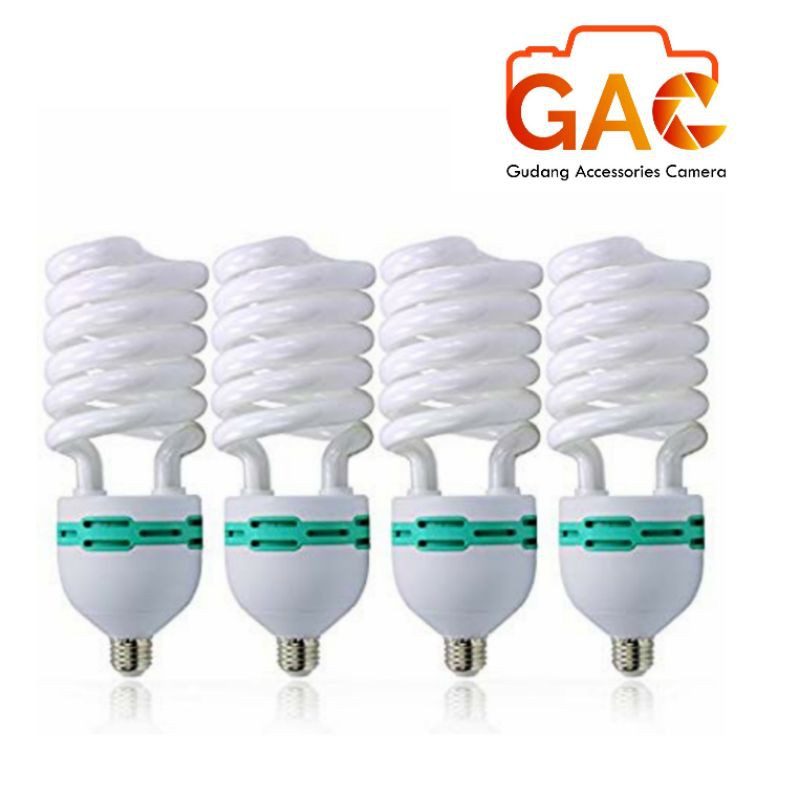 paket GAC lampu GODOX TL-4K TL4K E27 4 Socket bohlam CFL