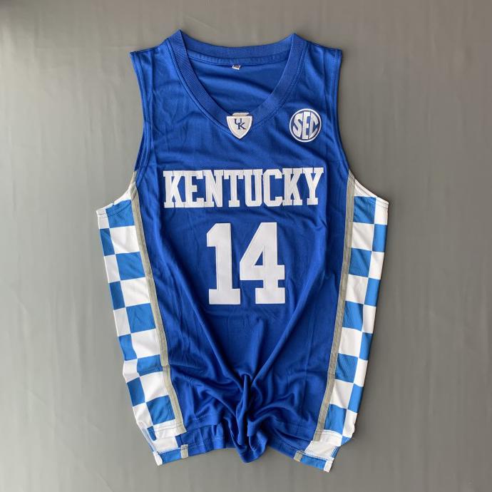 algifaruu - Jersey Swingman NCAA Kentucky #14 Herro (Blue) Baju Basket