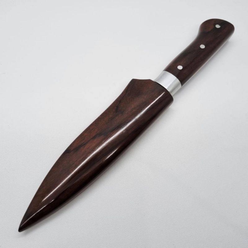 04 Bohler K110 natural premium tipe KS04 Chef Knife Pisau Daging Iris Kulit Baja Bohler K110 Handle 