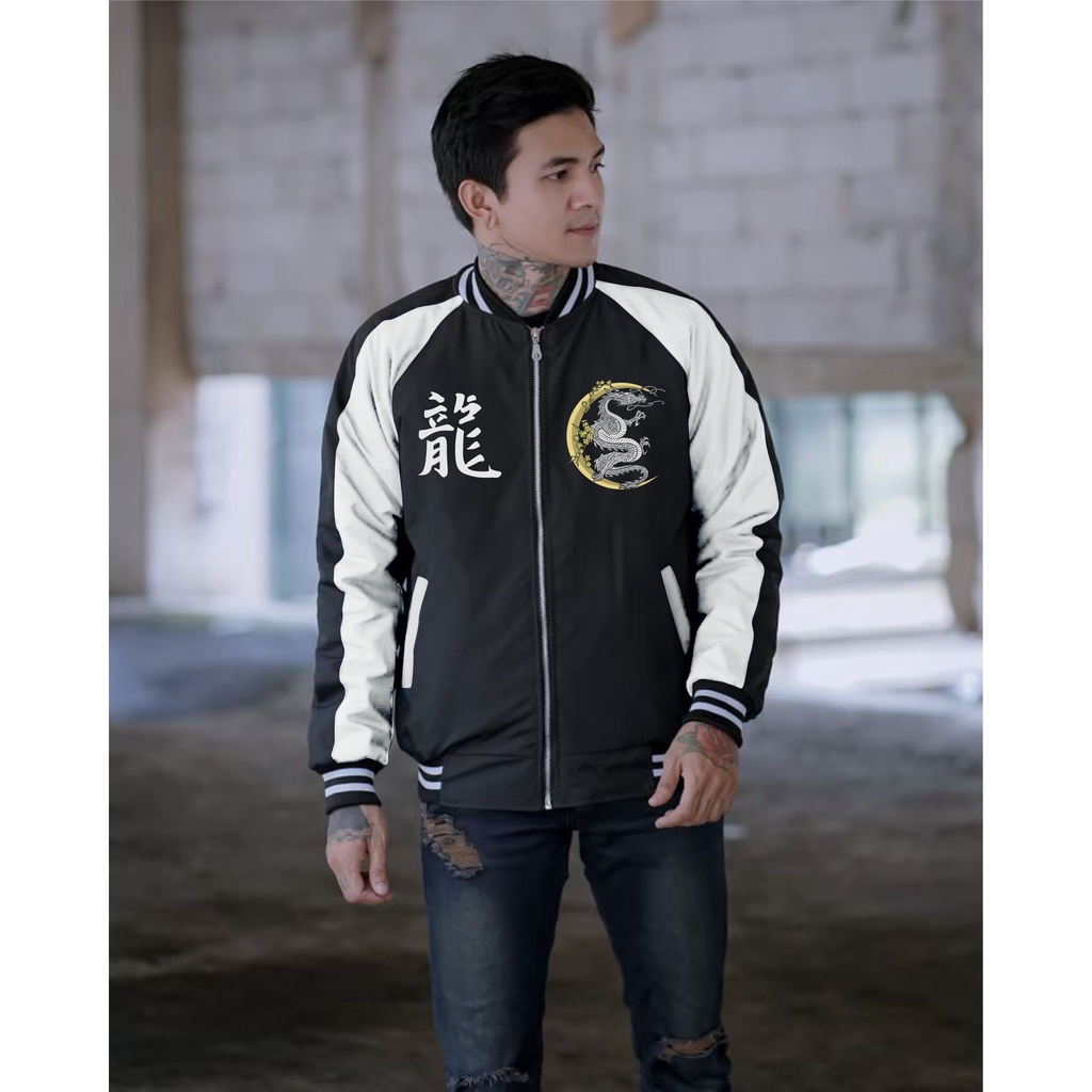 Jaket Varsity Sukajan Bomber Baseball Bisbol Naga Original Kreator Apparel