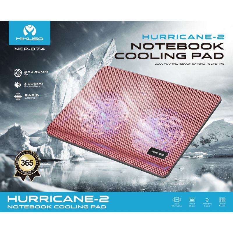 COOLER PAD MIKUSO HURRICANE-2 NCP-074 NOTEBOOK COOLING PAD