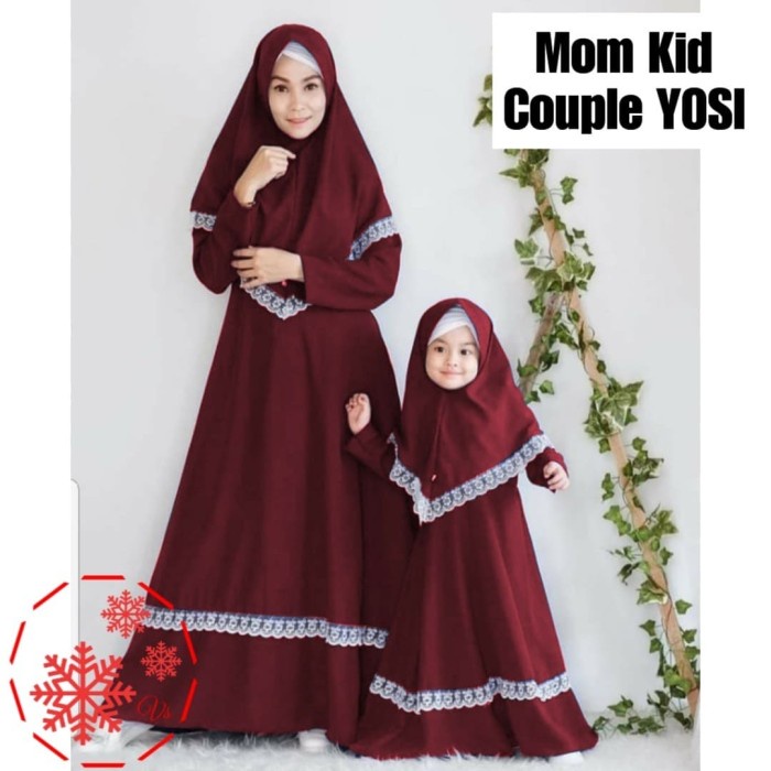 COUPLE MOM KIDS ANAK TERBARU LEBARAN 2022 MODEL GAMIS IBU ANAK POLOS JERSEY BERGO TERMURAH TERLARIS