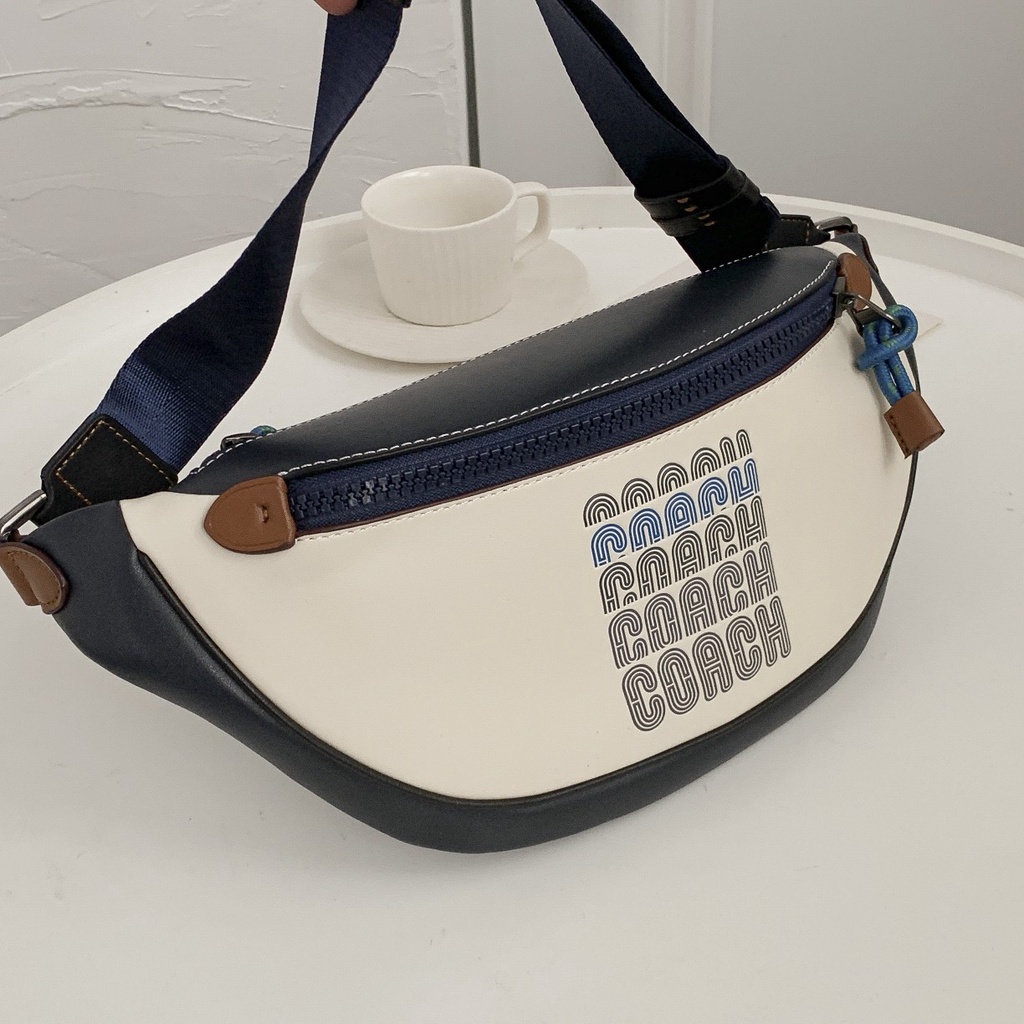 [Instant/Same Day] 69305 men's pockets Inclined shoulder bag Chest package   yaobao