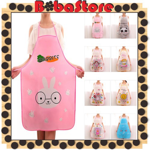 ~ PIYOSHI08 ~ Celemek Masak Apron Dapur Pelindung Pakaian Motif Karakter Lucu Murah PD71