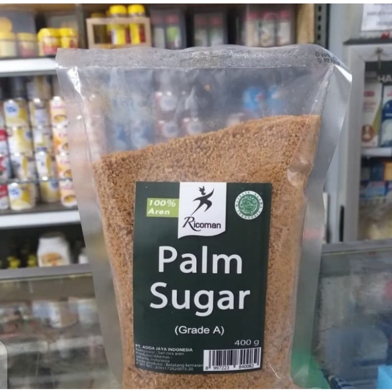 

ricoman Palm sugar /gula aren ricoman grade A murni halal mui