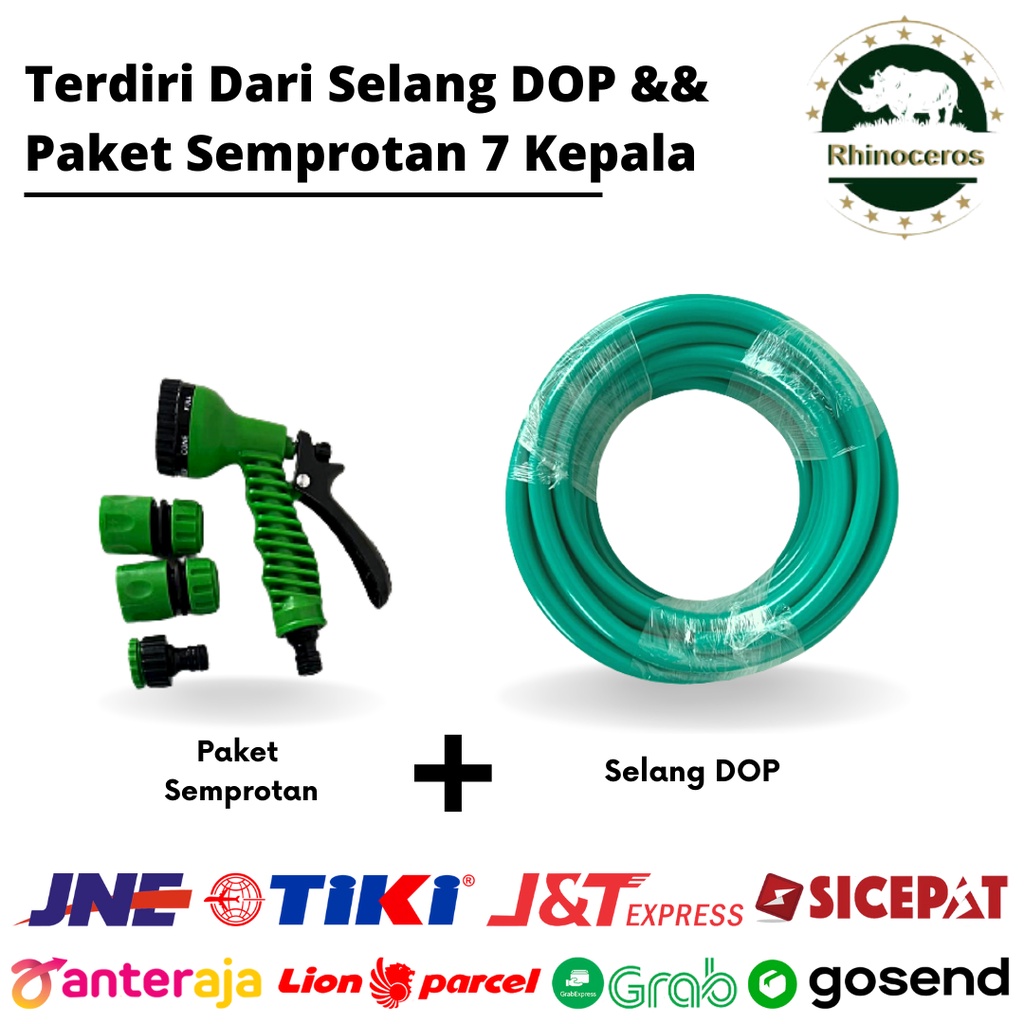 Paket Selang Air Dop dan Semprotan Air Set 5/8 inch 2mm 10 Meter Murah