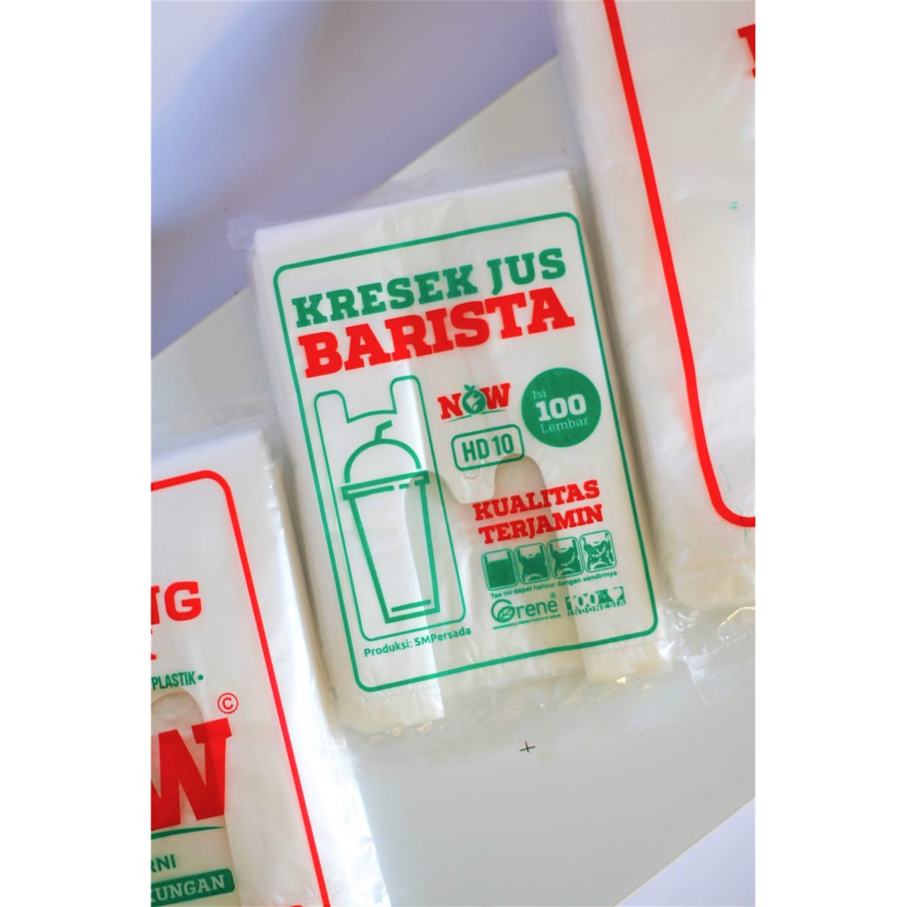 Kresek HD 10 Barista Bening/Transparan