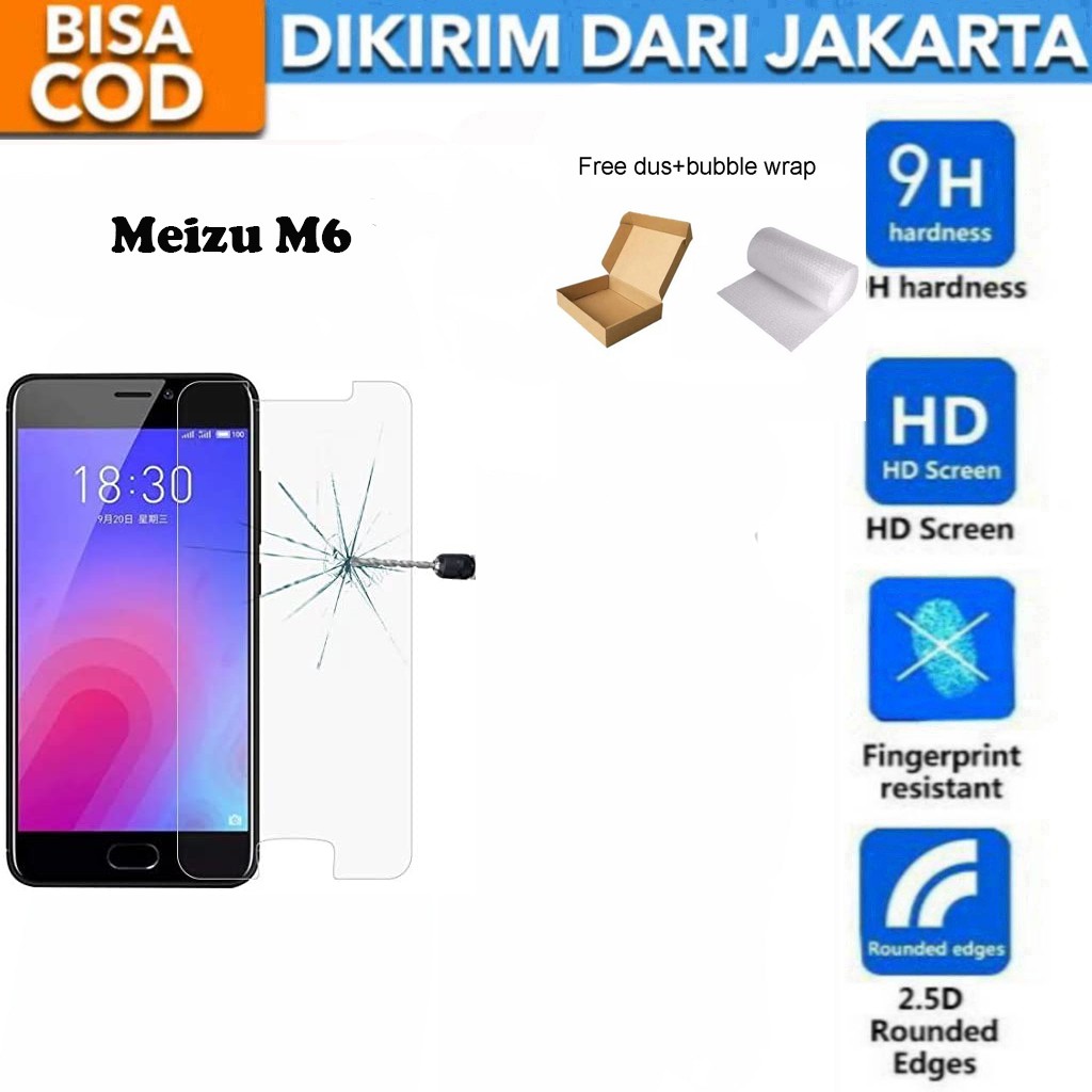 Tempered Glass Meizu M6 5,2 inch Screen Protector Anti Gores