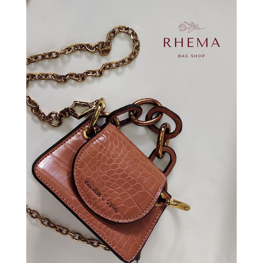 [READY STOCK] Tas Wanita Merk Charles and Keith Chungky Chain Selempang Mini Bag (Branded C&K)