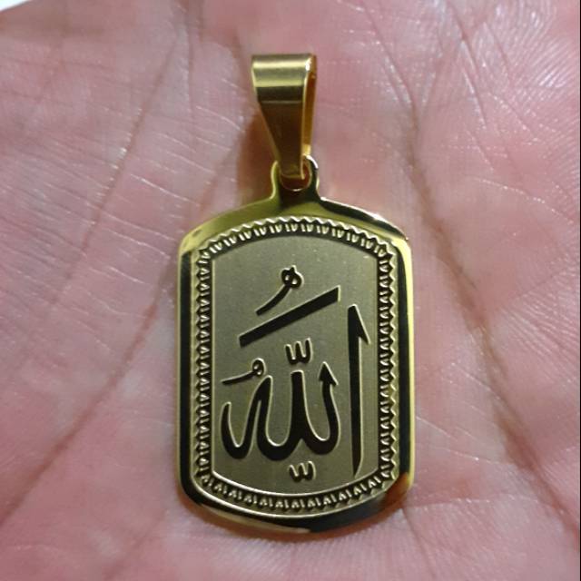Liontin lafadz Allah stainless steel