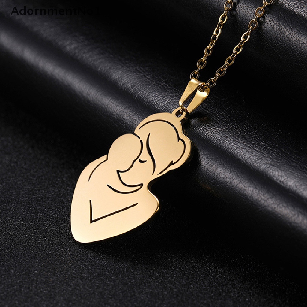 (AdornmentNo1) Kalung Rantai Stainless Steel Motif Tulisan Mother 's Day Untuk Wanita / Hadiah