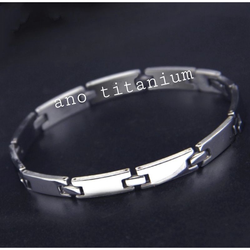 GELANG BESI PUTIH MODEL RANTAI JAM TANGAN GELANG PRIA TERBARU GELANG MODEL JAM BESI STAINLEES STEEL
