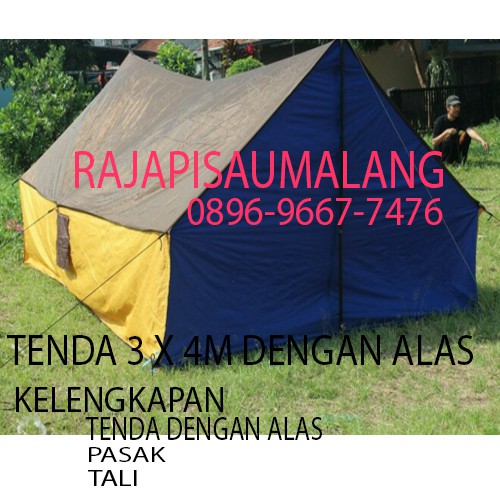 Tenda Pramuka 3x4 M Dengan Alas Bahan Terpal Tebal