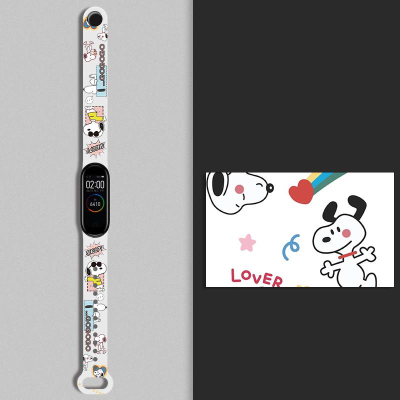 xiaomi band 7 Strap Camouflage cartoon silicone Band Strap For Xiaomi Mi band 3 4 5 6 7 Miband 3 4 5 6 7 Sports Replacement wristbad Band Bracelet