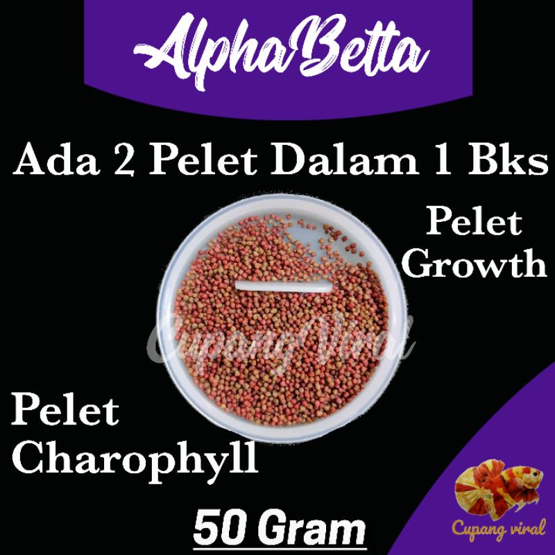 AlphaBetta - Colourmax / Pelet Warna Cupang With Charophyll 50GR