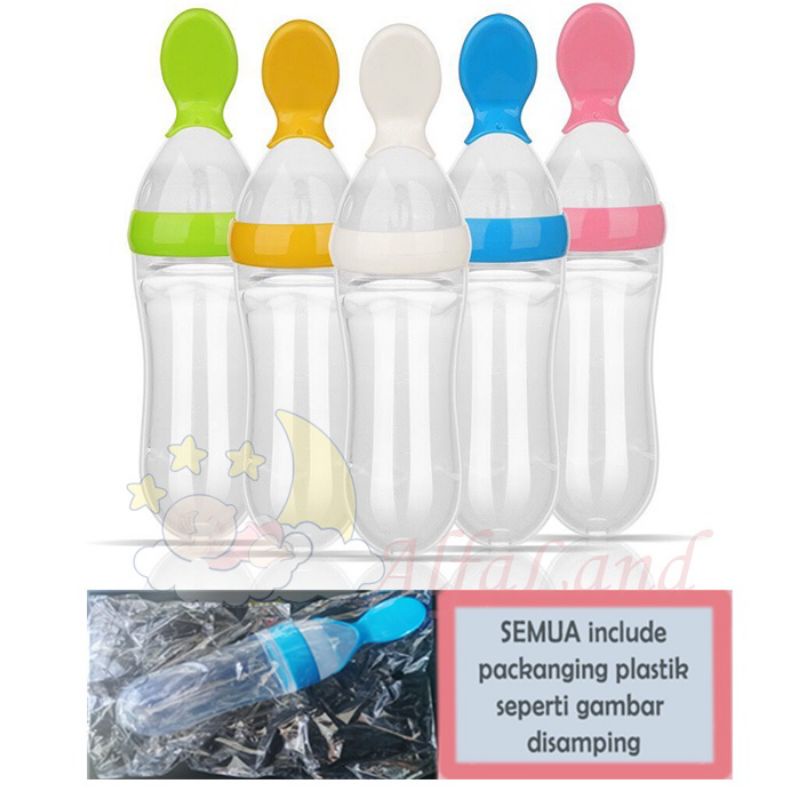 Botol sendok bayi/ botol sendok silicon/ botol sendok