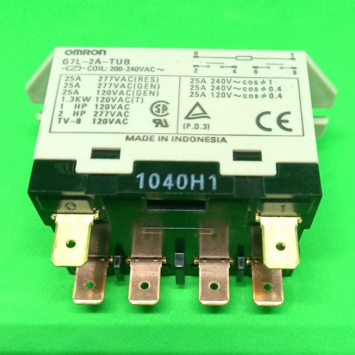 Nay / Relay G7L-2A Tub 25A 220Vac Merk Omron