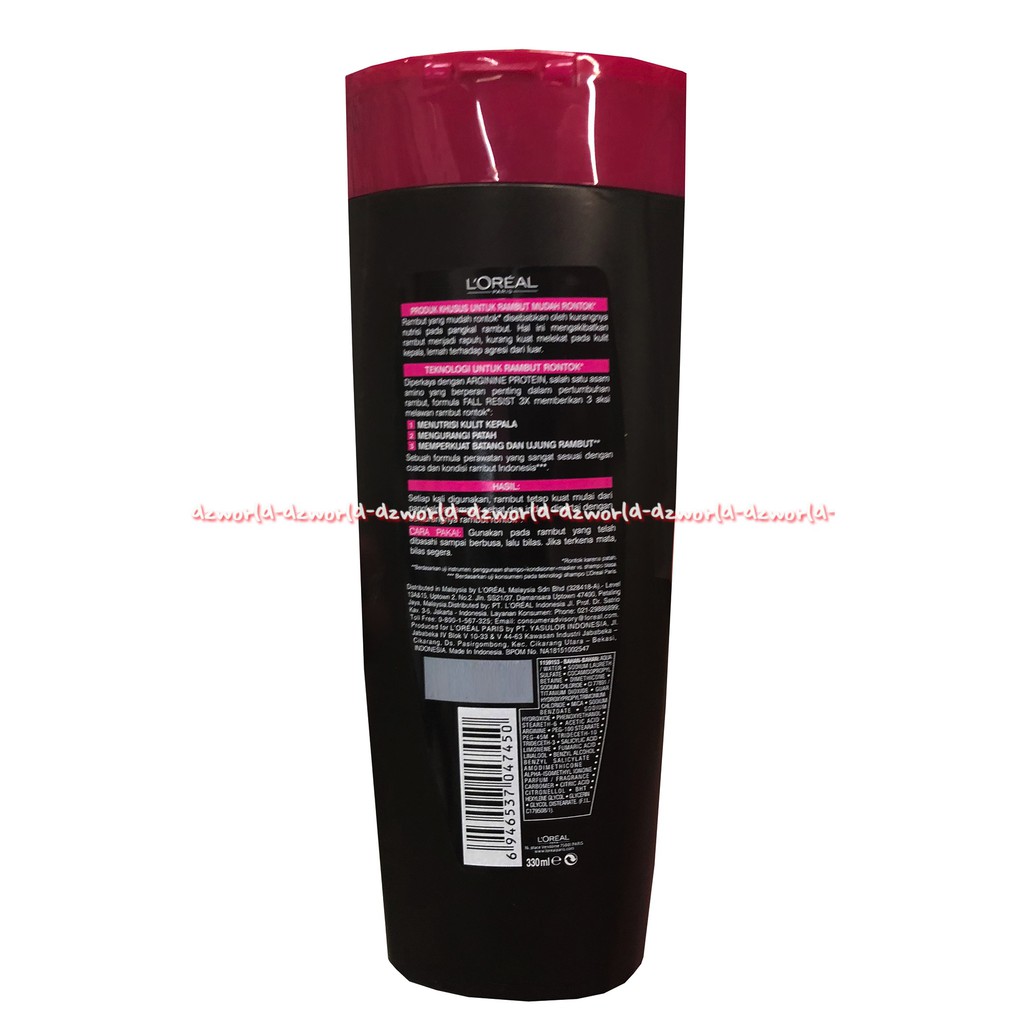 L'oreal Paris Shampoo Rambut Tersedia 3 Varian 280ml loreal