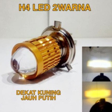 LAMPU TEMBAK H4 LED 2 WARNA HIGLOW CUT OFF