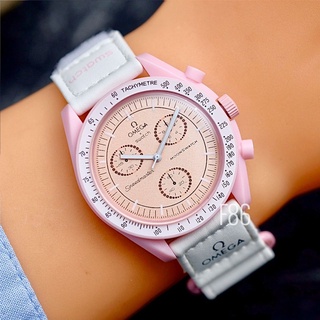 Jam Tangan Unisex Chrono Variasi Planet Moonswatch Tali Velectro #3