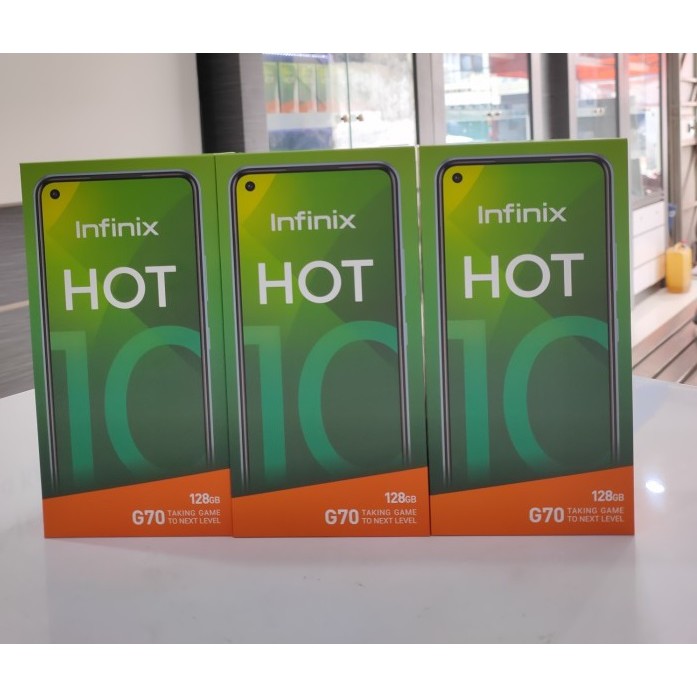 Infinix Hot 10 X682B 4/128 - Ram 4GB Rom 128GB - Baru - Garansi Resmi