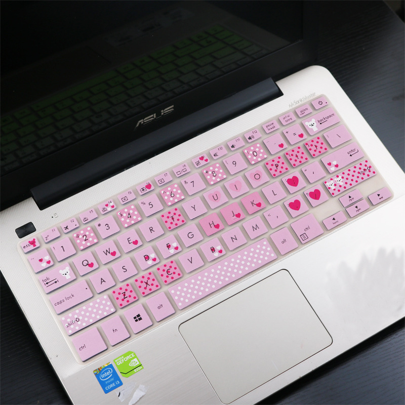 For 14inch ASUS VivoBook S14 UX461 E406S Colorful Silicone laptop Keyboard Protector Keyboard Cover Skin