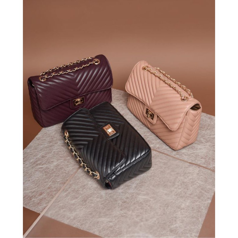 Boston Chevron Bag Black Local id