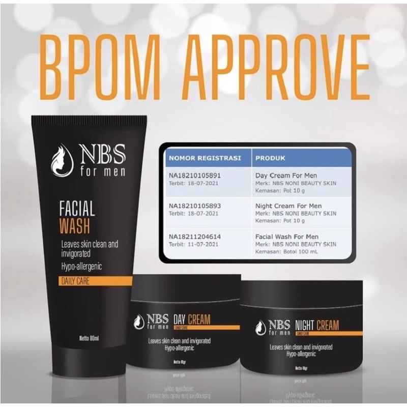 PROMO GROSIR NBS NONI BEAUTY SKIN FOR MEN ORIGINAL / NBS FOR MEN / SKINCARE COWOK / SKINCARE BPOM