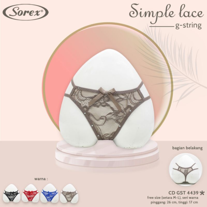 Celana Dalam Wanita Sorex Transfaran Cd Wanita Sorex Cd G-String Sorex