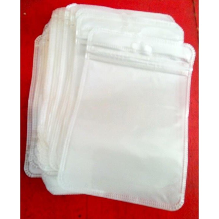  Plastik  Klip Zip  Putih  Packing Bungkus Aksesoris Plastik  