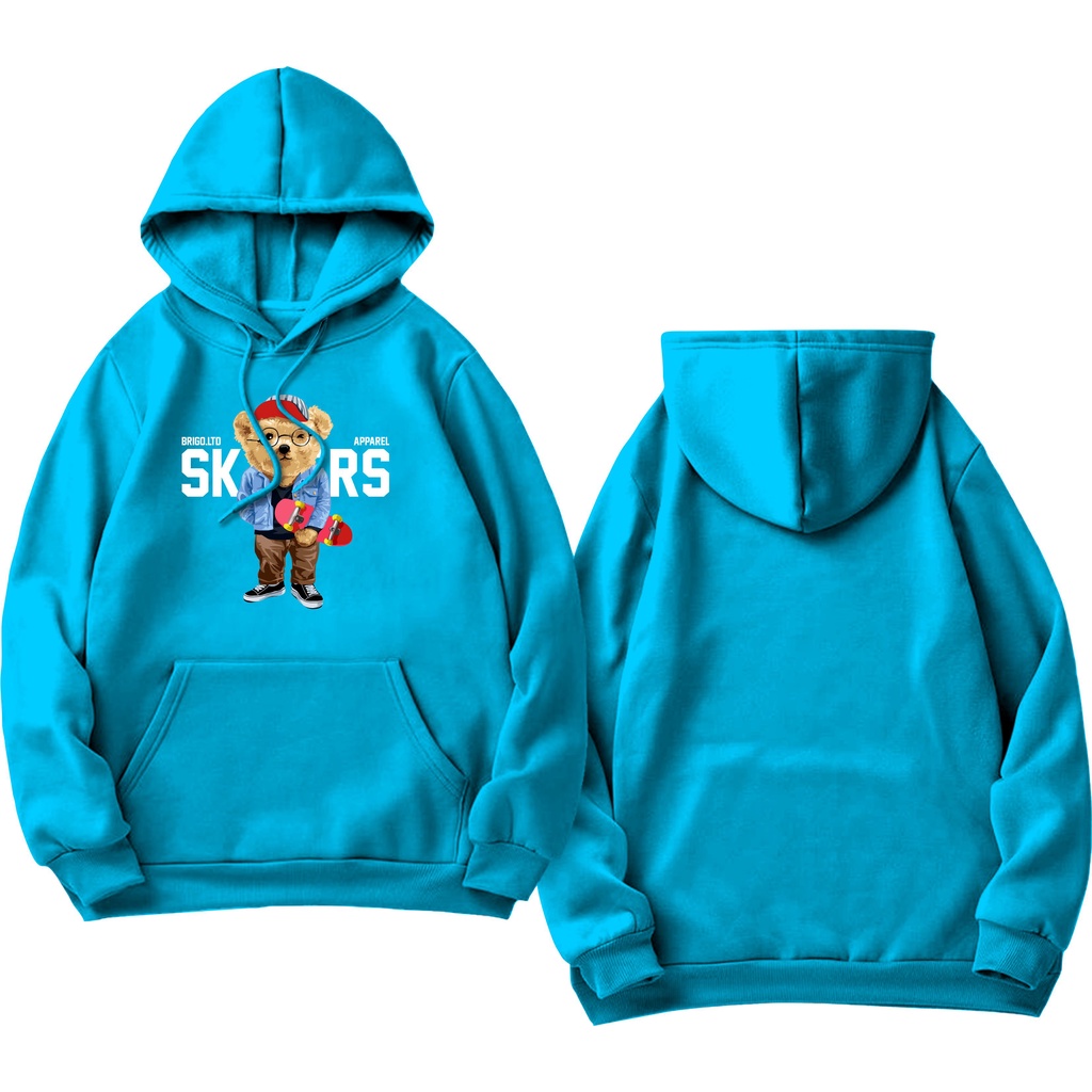 BRIGO Jumper Hoodie BERUANG SKATER II Sweater Hoodie BRIGO Sablon DTF Fleece Cotton II SIZE M-XXL (Pria &amp; Wanita) Free stiker&amp;Gantungan Kunci