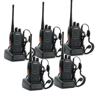 PAKET 5 UNIT HT HANDY TALKY Pofung 888S / WALKIE TALKIE POFUNG BF 888S UHF TERLARIS + EARSET
