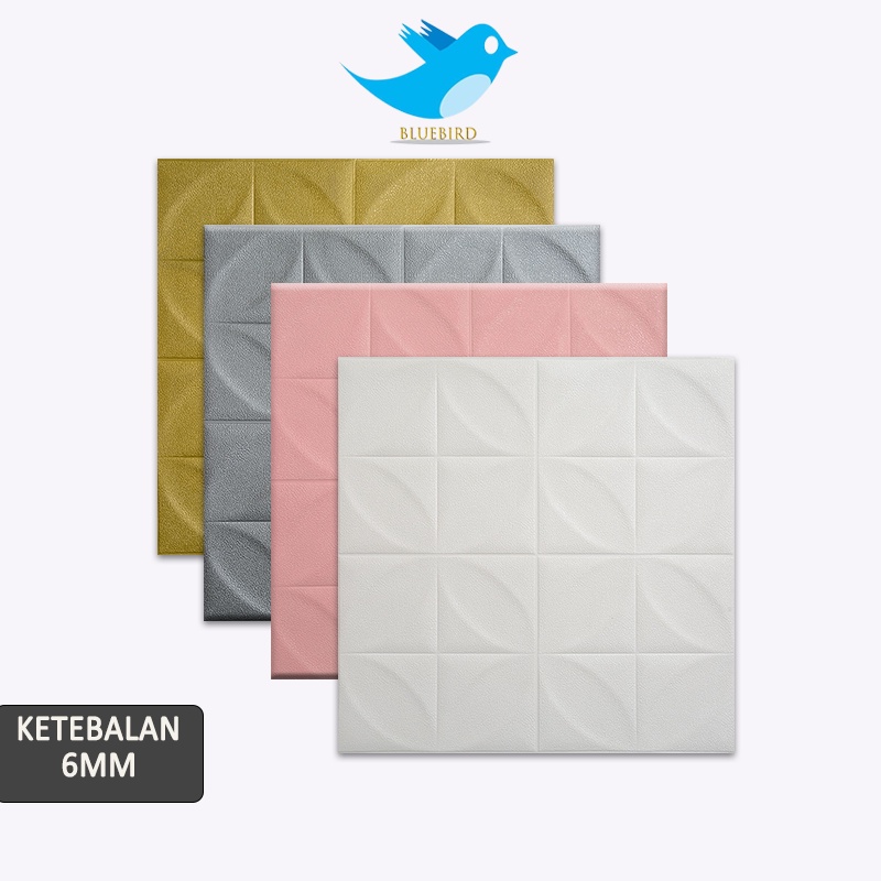 Self-adhesive wallpaper anti-collision kantong lembut 3D stiker wallpaper cement dekoratif wallpaper