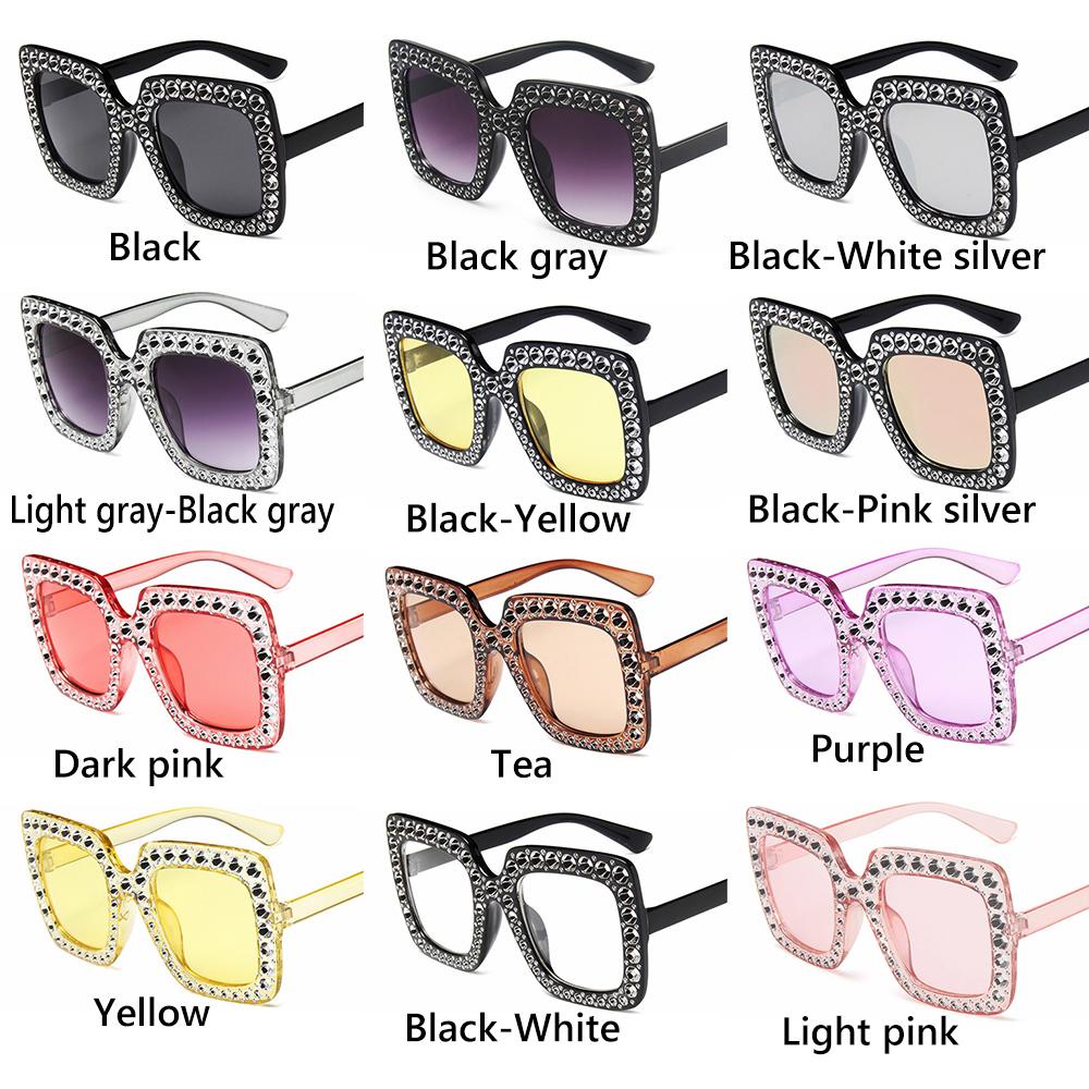 Lily Oversized Sunglasses Kacamata Matahari Retro V400 Kristal