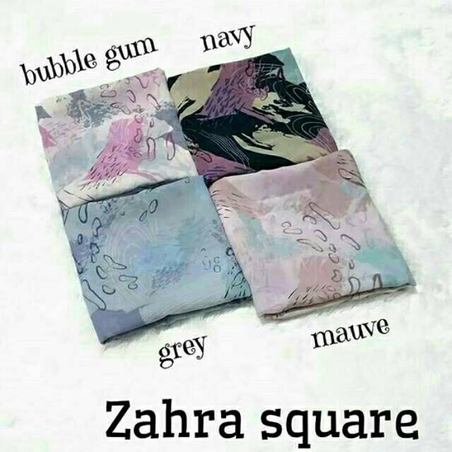 HIJAB SEGI EMPAT MURAH / FINE MOTIF / ZAHRA SQUARE