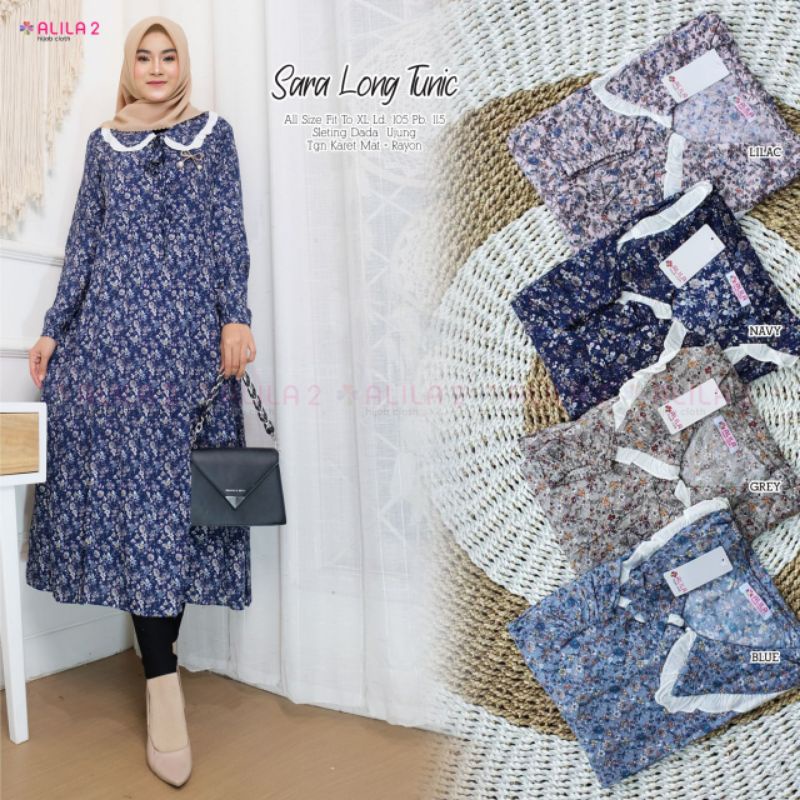 Jual Sara Long Tunic Ori Berlabel Alila Real Pict Original