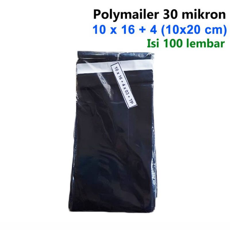 

Polymailer 10x20 cm Hitam Amplop Plastik Packing Online Shop Olshop 100 pcs Glossy