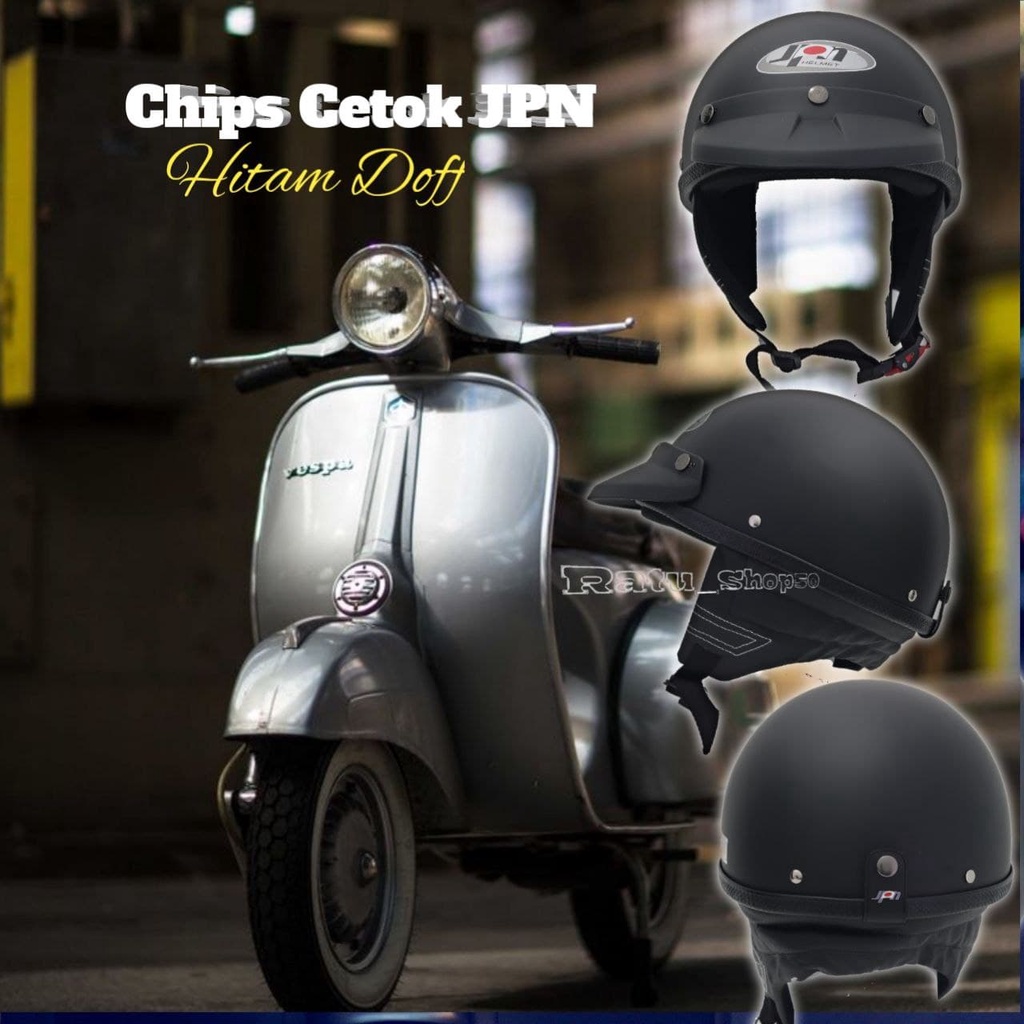 Helm Chip Bogo Jpn Hitam Doff Original JPN