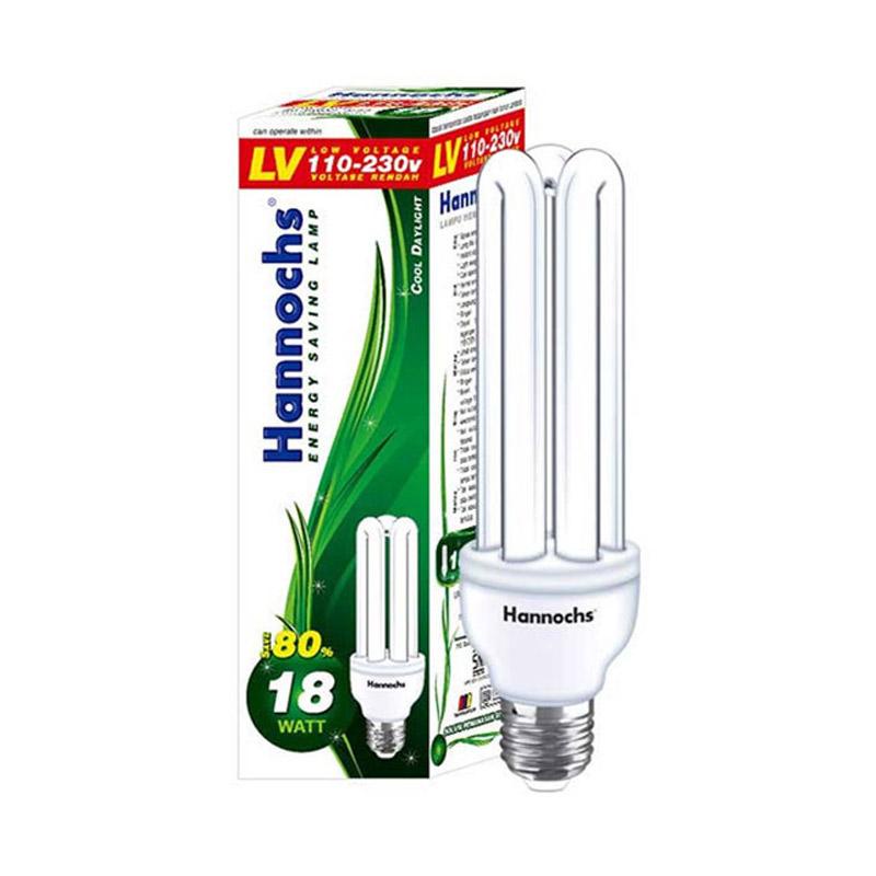 LAMPU HANNOCHS 18WATT/LAMPU 3U/LAMPU PLC/GARANSI
