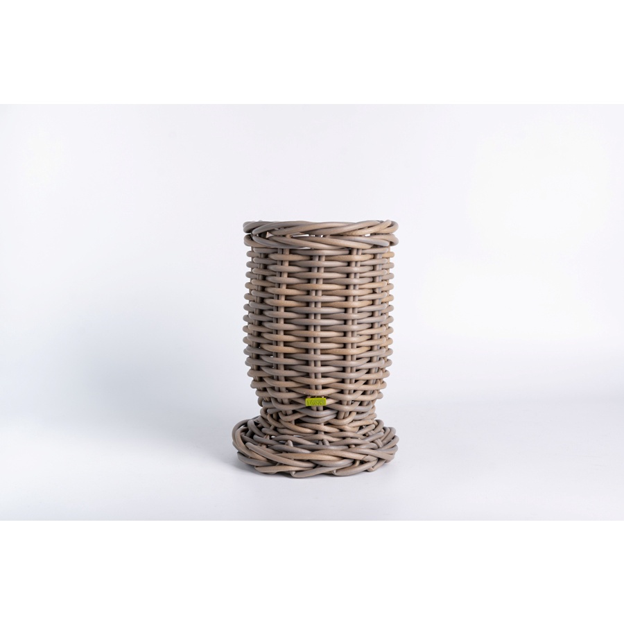 Pot Pedestal Basket in Bright Grey - Xtra Small