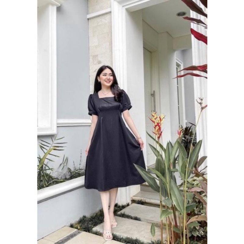 SKZ15 ~ Dress Wanita / Dress Hitam / Dress Koreaan Style / Dress Korea / Dress Putih / Long Dress