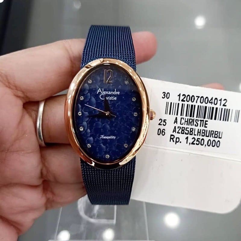 ALEXANDRE CHRISTIE AC 2858 BLUE ROSEGOLD JAM TANGAN ALEXANDRE CHRISTIE AC 2858 ORIGINAL