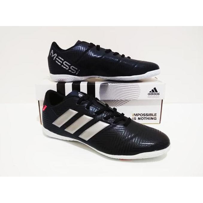 Sale Paket Grade Ori Import Sepatu Futsal Adidas Nemeziz Ic (Black White) .,.,.,.