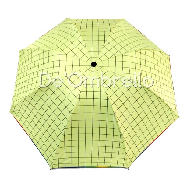 (472)Payung Lipat 4 Fancy Motif Kotak-Kotak Anti UV/Premium Umbrella