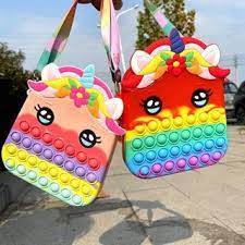 TAS ANAK POPIT JELLY / TAS POP IT ANAK SELEMPANG UNICORN JUMBO